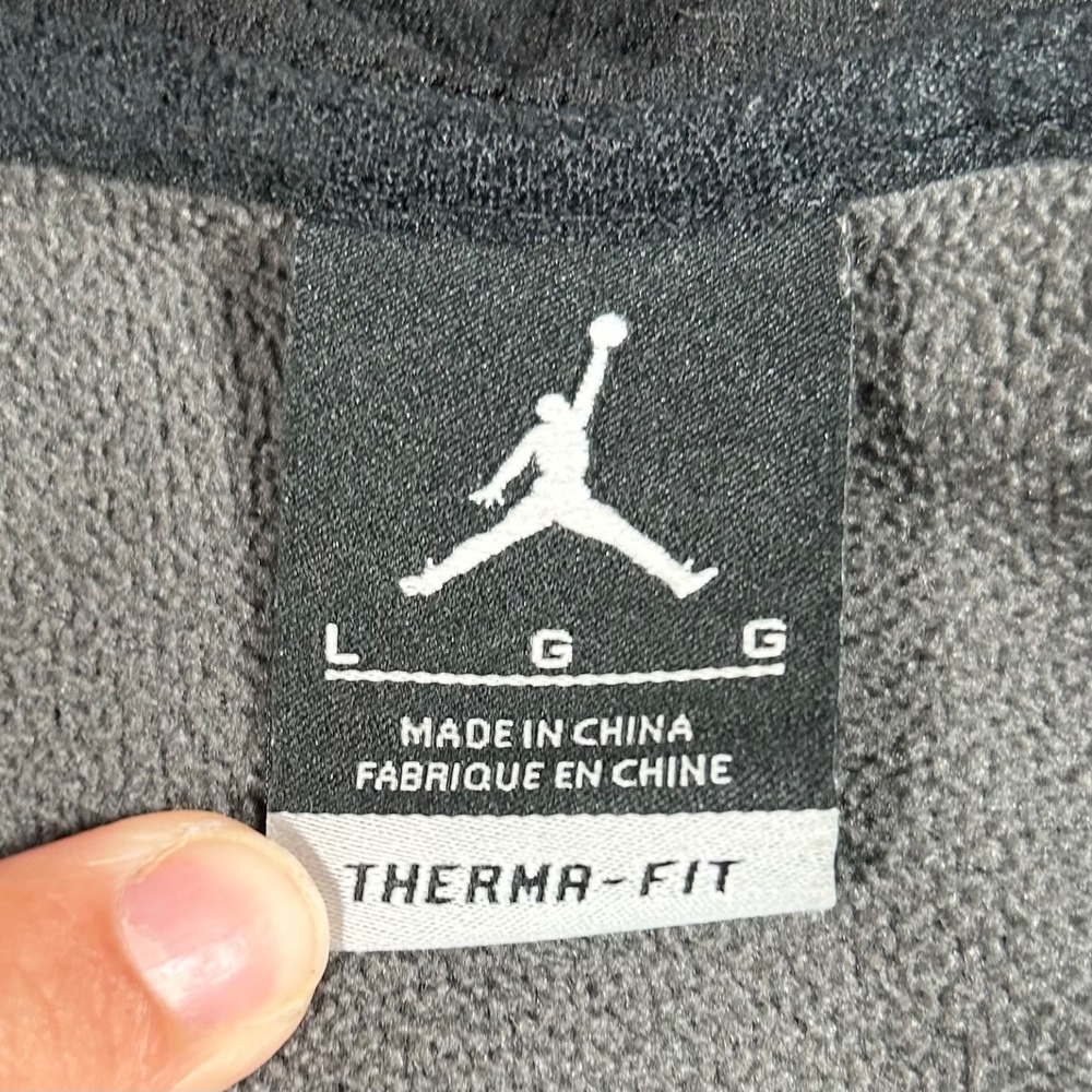 Nike Air Jordan Flight Therma-FIT Full Zip Hoodie Jacket Mens L Gray 688525-010 - Picture 16 of 16